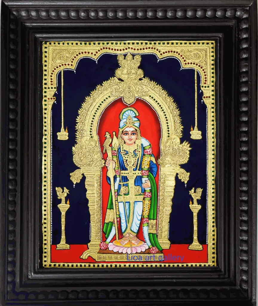 Palani Murugan- Tanjore Painting